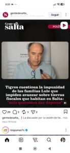 El club de rugby tigres, insiste con quedarse con tierras de pueblos originarios de San Lorenzo